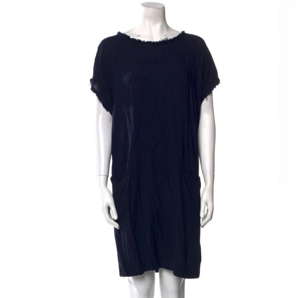 Raquel Allegra Bateau Neckline Knee-Length Dress